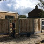 Hout-beton schutting Kapelle
